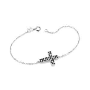 Pulseira Rommanel 850146 - Prata 925 Cruz